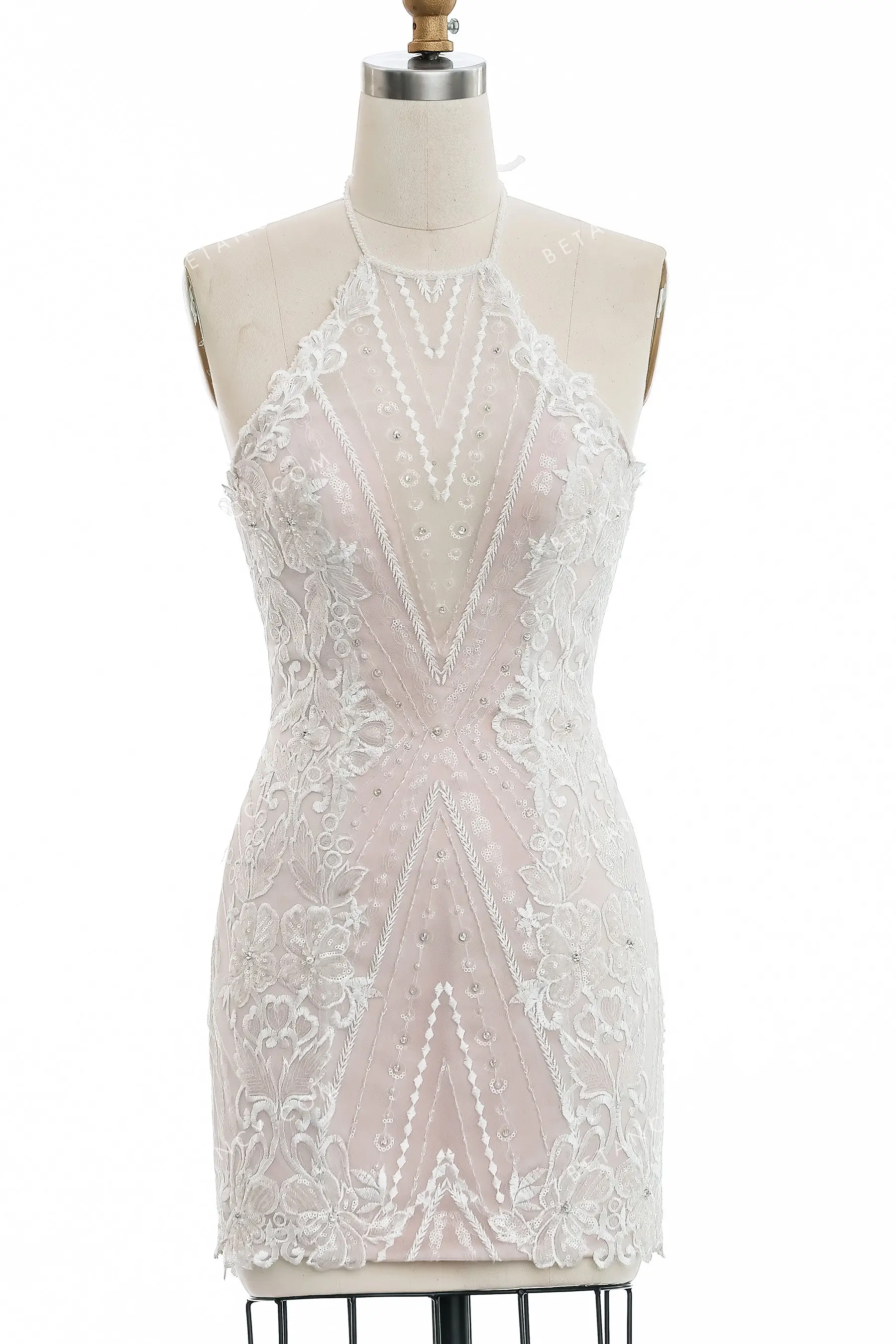 Stylish 2in1 Beaded Lace Ball Gown Wedding Dress BETANCY